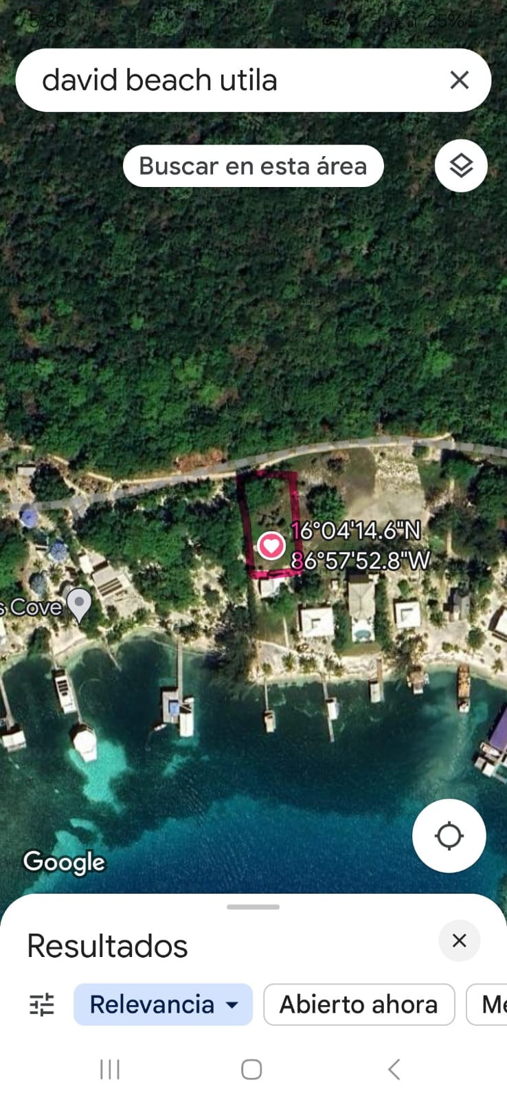 LOT IN DAVID BEACH IN UTILA BAY ISLANDS OF HONDURAS - Plano 5