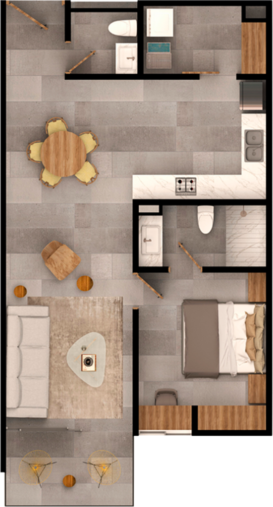 Invierte en Plusvalía Departamento de 1 Recámara en Torres San Miguel a la Venta - Plano 1